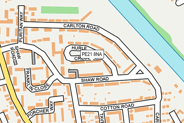 PE21 8NA map - OS OpenMap – Local (Ordnance Survey) PE21 8NA map - OS OpenMap – Local (Ordnance Survey)