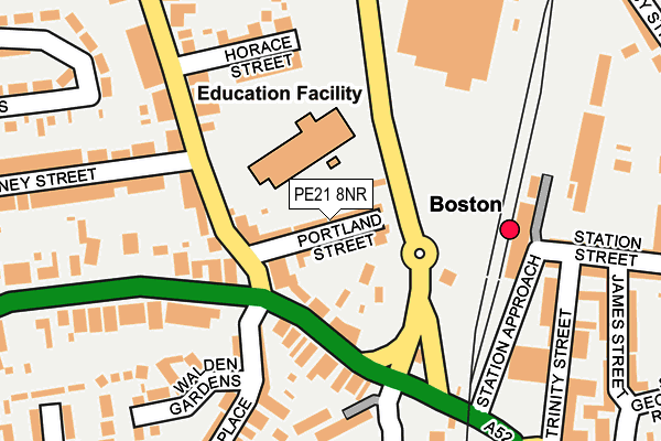PE21 8NR map - OS OpenMap – Local (Ordnance Survey) PE21 8NR map - OS OpenMap – Local (Ordnance Survey)