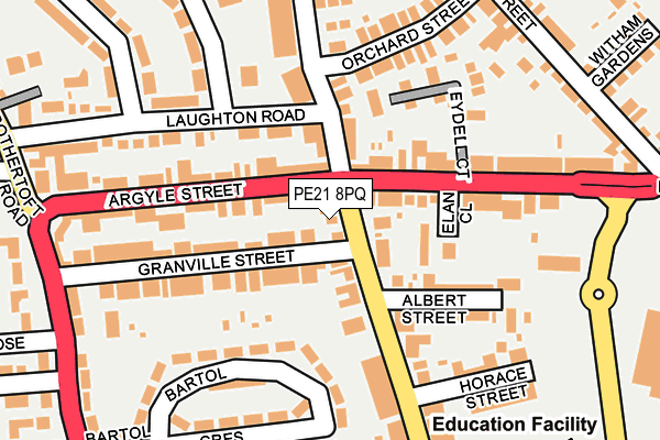 PE21 8PQ map - OS OpenMap – Local (Ordnance Survey) PE21 8PQ map - OS OpenMap – Local (Ordnance Survey)