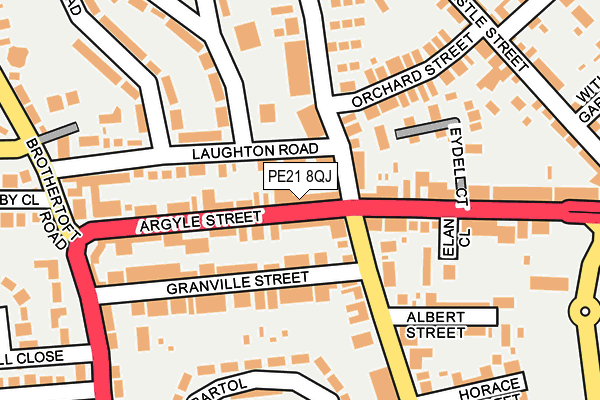 PE21 8QJ map - OS OpenMap – Local (Ordnance Survey) PE21 8QJ map - OS OpenMap – Local (Ordnance Survey)