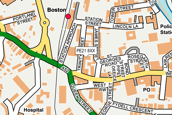PE21 8XX map - OS OpenMap – Local (Ordnance Survey) PE21 8XX map - OS OpenMap – Local (Ordnance Survey)