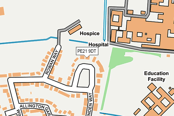 PE21 9DT map - OS OpenMap – Local (Ordnance Survey) PE21 9DT map - OS OpenMap – Local (Ordnance Survey)