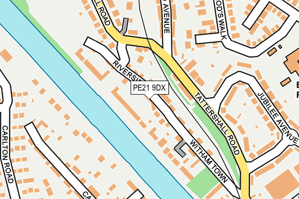 PE21 9DX map - OS OpenMap – Local (Ordnance Survey) PE21 9DX map - OS OpenMap – Local (Ordnance Survey)
