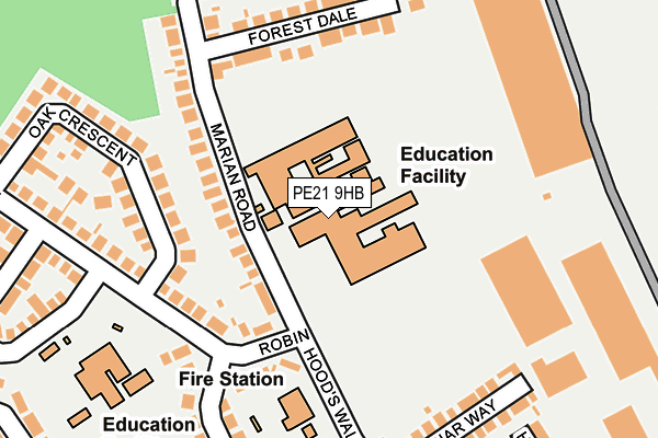 PE21 9HB map - OS OpenMap – Local (Ordnance Survey) PE21 9HB map - OS OpenMap – Local (Ordnance Survey)