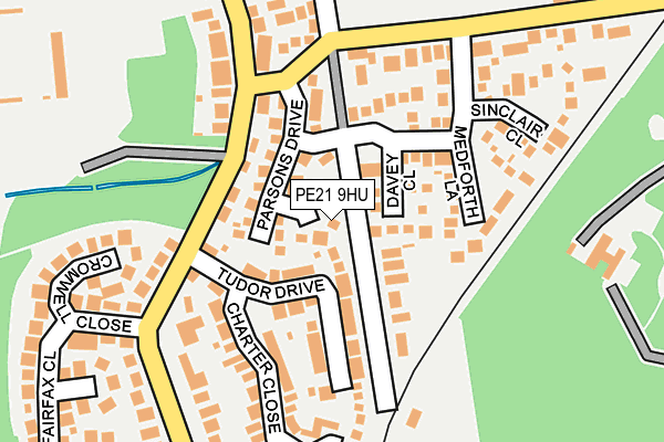 PE21 9HU map - OS OpenMap – Local (Ordnance Survey) PE21 9HU map - OS OpenMap – Local (Ordnance Survey)