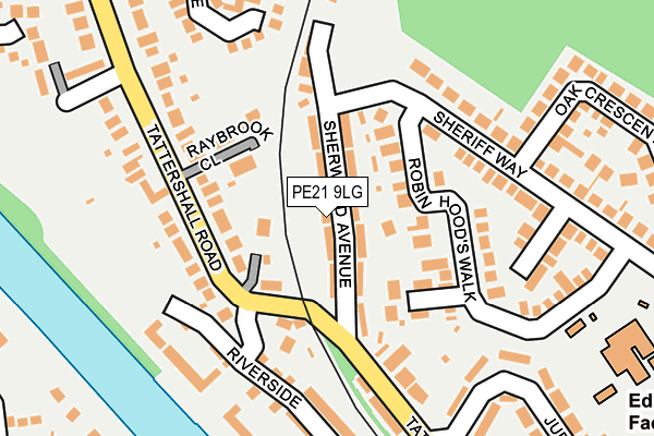 PE21 9LG map - OS OpenMap – Local (Ordnance Survey) PE21 9LG map - OS OpenMap – Local (Ordnance Survey)