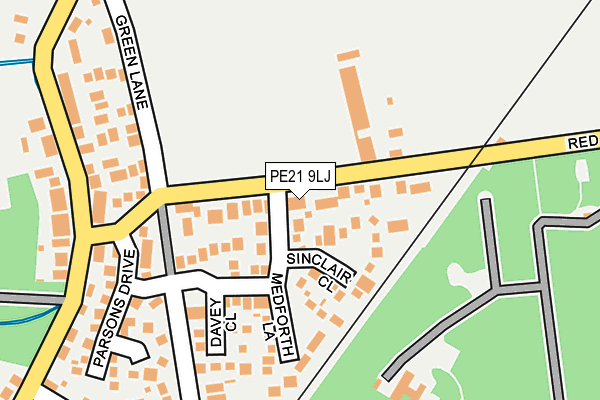 PE21 9LJ map - OS OpenMap – Local (Ordnance Survey) PE21 9LJ map - OS OpenMap – Local (Ordnance Survey)