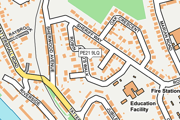 PE21 9LQ map - OS OpenMap – Local (Ordnance Survey) PE21 9LQ map - OS OpenMap – Local (Ordnance Survey)