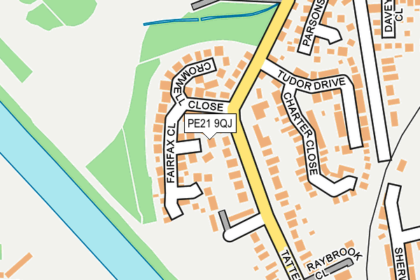PE21 9QJ map - OS OpenMap – Local (Ordnance Survey) PE21 9QJ map - OS OpenMap – Local (Ordnance Survey)