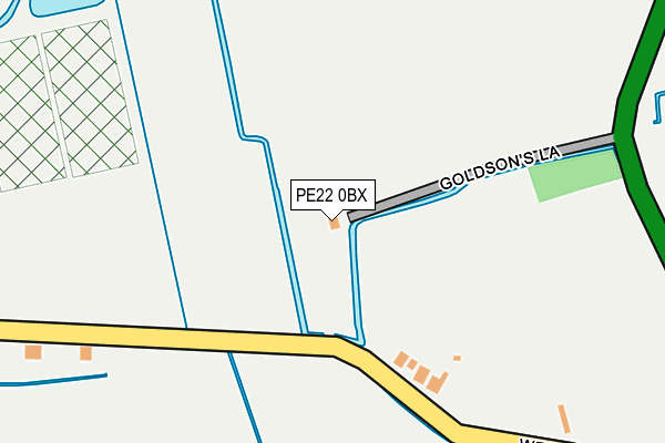 PE22 0BX map - OS OpenMap – Local (Ordnance Survey) PE22 0BX map - OS OpenMap – Local (Ordnance Survey)
