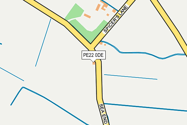 PE22 0DE map - OS OpenMap – Local (Ordnance Survey) PE22 0DE map - OS OpenMap – Local (Ordnance Survey)