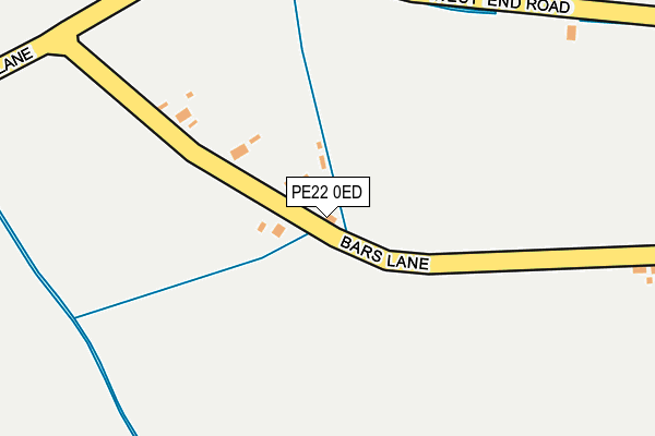 PE22 0ED map - OS OpenMap – Local (Ordnance Survey) PE22 0ED map - OS OpenMap – Local (Ordnance Survey)