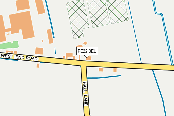 PE22 0EL map - OS OpenMap – Local (Ordnance Survey) PE22 0EL map - OS OpenMap – Local (Ordnance Survey)