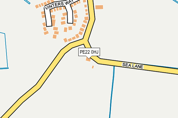 PE22 0HJ map - OS OpenMap – Local (Ordnance Survey) PE22 0HJ map - OS OpenMap – Local (Ordnance Survey)
