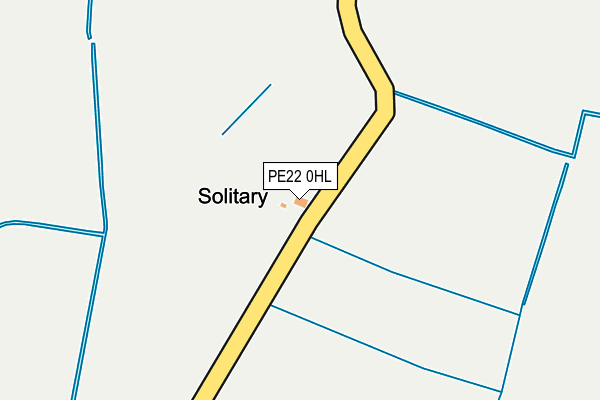 PE22 0HL map - OS OpenMap – Local (Ordnance Survey) PE22 0HL map - OS OpenMap – Local (Ordnance Survey)