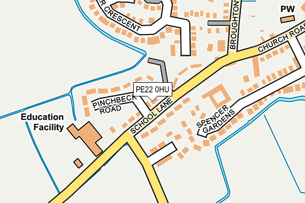 PE22 0HU map - OS OpenMap – Local (Ordnance Survey) PE22 0HU map - OS OpenMap – Local (Ordnance Survey)