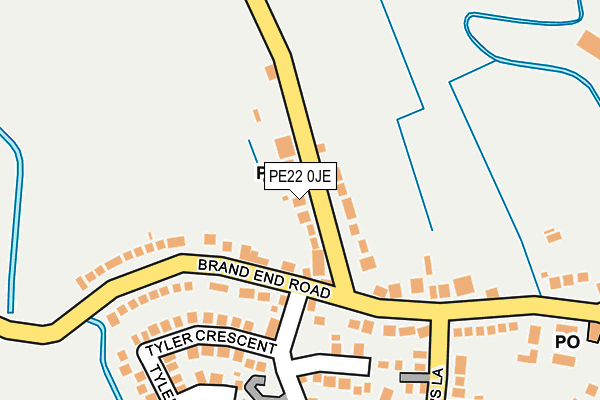 PE22 0JE map - OS OpenMap – Local (Ordnance Survey) PE22 0JE map - OS OpenMap – Local (Ordnance Survey)
