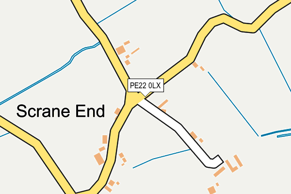 PE22 0LX map - OS OpenMap – Local (Ordnance Survey) PE22 0LX map - OS OpenMap – Local (Ordnance Survey)