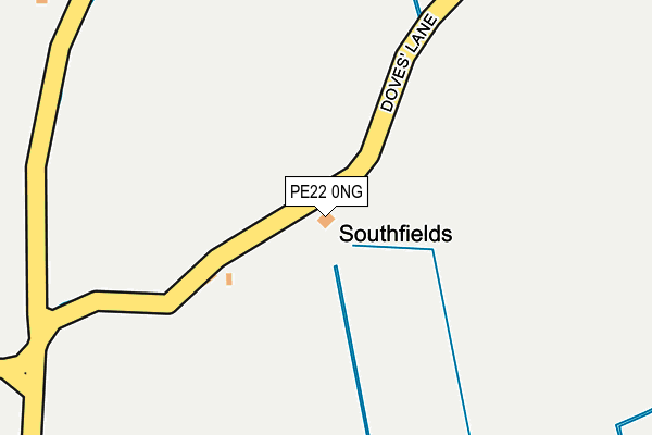 PE22 0NG map - OS OpenMap – Local (Ordnance Survey) PE22 0NG map - OS OpenMap – Local (Ordnance Survey)