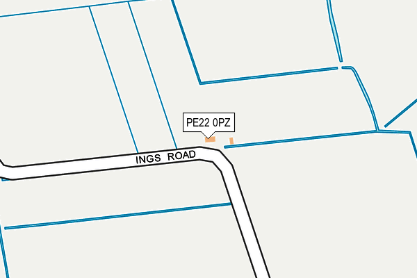 PE22 0PZ map - OS OpenMap – Local (Ordnance Survey) PE22 0PZ map - OS OpenMap – Local (Ordnance Survey)