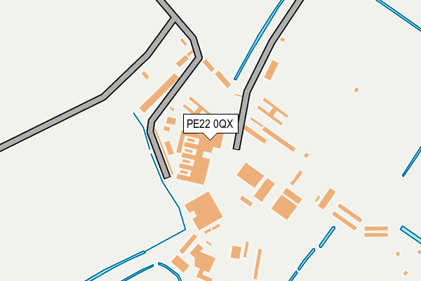 PE22 0QX map - OS OpenMap – Local (Ordnance Survey) PE22 0QX map - OS OpenMap – Local (Ordnance Survey)