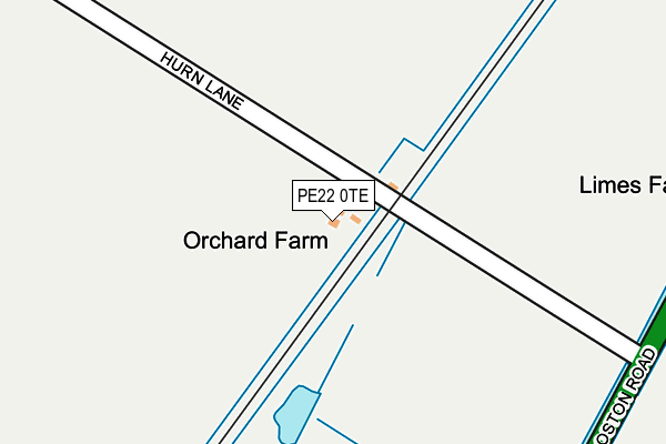 PE22 0TE map - OS OpenMap – Local (Ordnance Survey) PE22 0TE map - OS OpenMap – Local (Ordnance Survey)