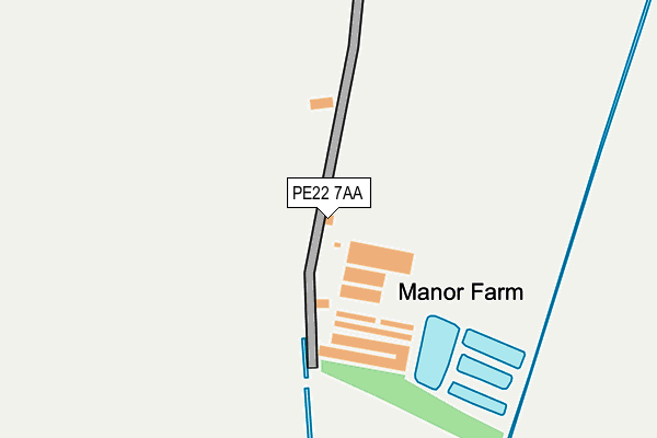 PE22 7AA map - OS OpenMap – Local (Ordnance Survey) PE22 7AA map - OS OpenMap – Local (Ordnance Survey)