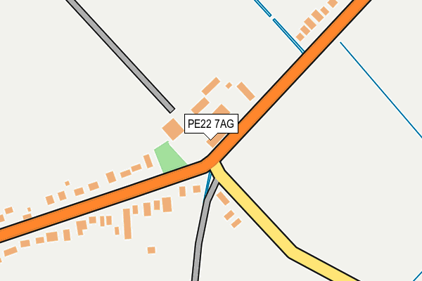 PE22 7AG map - OS OpenMap – Local (Ordnance Survey) PE22 7AG map - OS OpenMap – Local (Ordnance Survey)