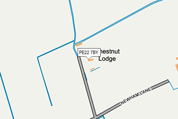 PE22 7BY map - OS OpenMap – Local (Ordnance Survey)