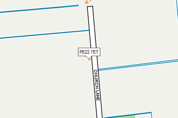 PE22 7ET map - OS OpenMap – Local (Ordnance Survey) PE22 7ET map - OS OpenMap – Local (Ordnance Survey)