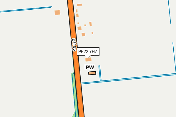 PE22 7HZ map - OS OpenMap – Local (Ordnance Survey) PE22 7HZ map - OS OpenMap – Local (Ordnance Survey)