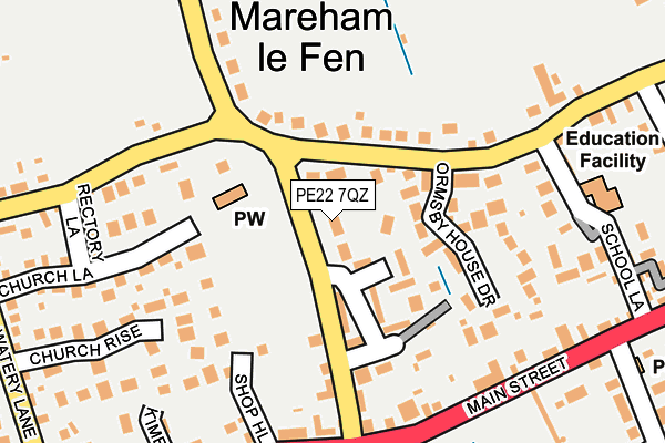 PE22 7QZ map - OS OpenMap – Local (Ordnance Survey) PE22 7QZ map - OS OpenMap – Local (Ordnance Survey)