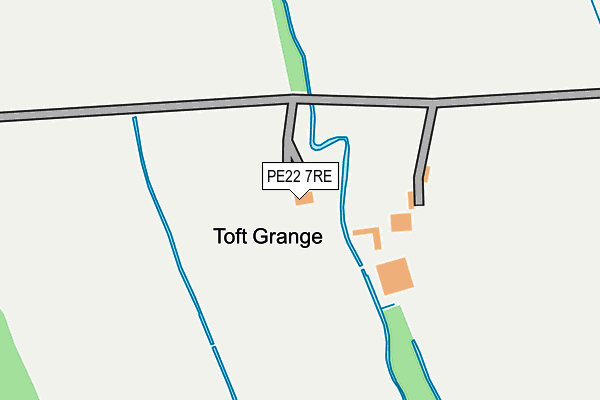 PE22 7RE map - OS OpenMap – Local (Ordnance Survey) PE22 7RE map - OS OpenMap – Local (Ordnance Survey)