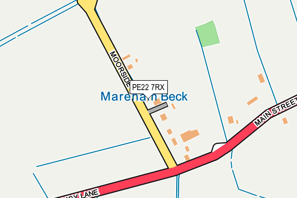 PE22 7RX map - OS OpenMap – Local (Ordnance Survey) PE22 7RX map - OS OpenMap – Local (Ordnance Survey)