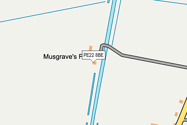 PE22 8BE map - OS OpenMap – Local (Ordnance Survey) PE22 8BE map - OS OpenMap – Local (Ordnance Survey)