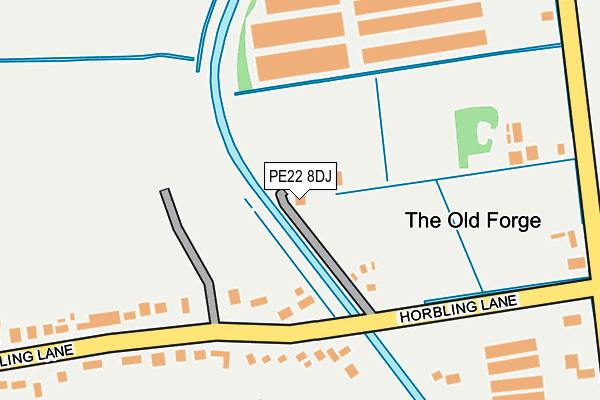PE22 8DJ map - OS OpenMap – Local (Ordnance Survey) PE22 8DJ map - OS OpenMap – Local (Ordnance Survey)
