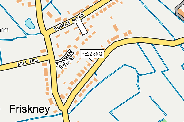 PE22 8NQ map - OS OpenMap – Local (Ordnance Survey) PE22 8NQ map - OS OpenMap – Local (Ordnance Survey)