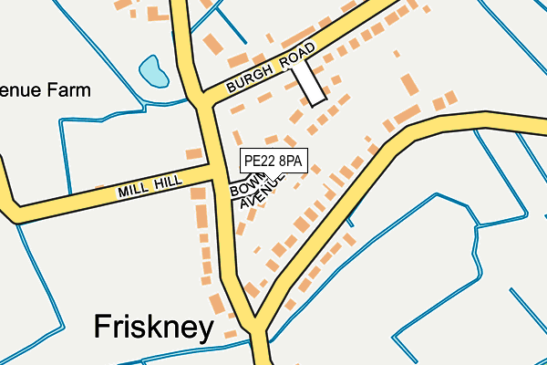 PE22 8PA map - OS OpenMap – Local (Ordnance Survey) PE22 8PA map - OS OpenMap – Local (Ordnance Survey)