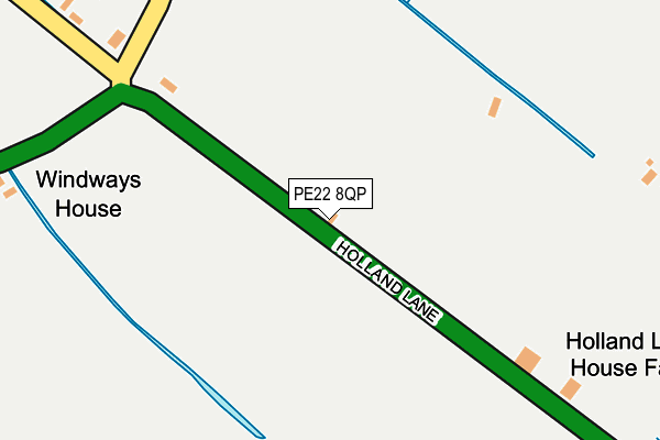 PE22 8QP map - OS OpenMap – Local (Ordnance Survey) PE22 8QP map - OS OpenMap – Local (Ordnance Survey)
