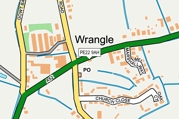 PE22 9AH map - OS OpenMap – Local (Ordnance Survey) PE22 9AH map - OS OpenMap – Local (Ordnance Survey)