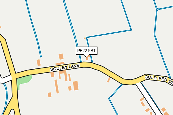 PE22 9BT map - OS OpenMap – Local (Ordnance Survey) PE22 9BT map - OS OpenMap – Local (Ordnance Survey)