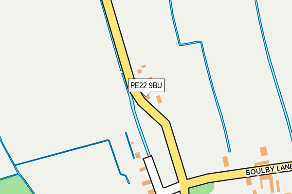 PE22 9BU map - OS OpenMap – Local (Ordnance Survey) PE22 9BU map - OS OpenMap – Local (Ordnance Survey)