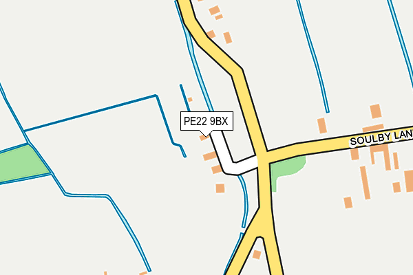 PE22 9BX map - OS OpenMap – Local (Ordnance Survey) PE22 9BX map - OS OpenMap – Local (Ordnance Survey)