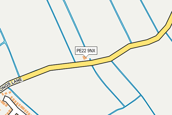 PE22 9NX map - OS OpenMap – Local (Ordnance Survey) PE22 9NX map - OS OpenMap – Local (Ordnance Survey)