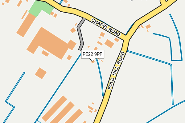 PE22 9PF map - OS OpenMap – Local (Ordnance Survey) PE22 9PF map - OS OpenMap – Local (Ordnance Survey)