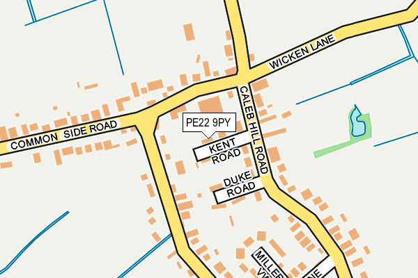 PE22 9PY map - OS OpenMap – Local (Ordnance Survey) PE22 9PY map - OS OpenMap – Local (Ordnance Survey)