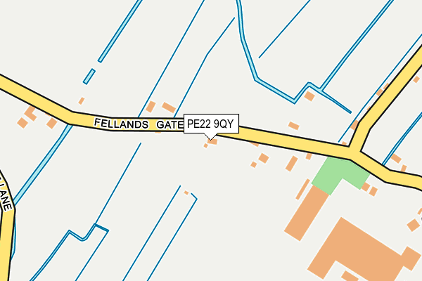 PE22 9QY map - OS OpenMap – Local (Ordnance Survey) PE22 9QY map - OS OpenMap – Local (Ordnance Survey)