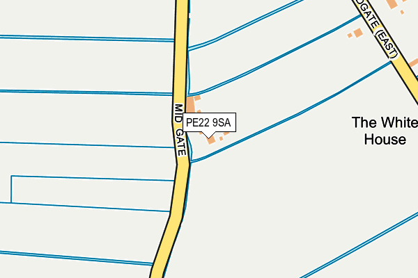 PE22 9SA map - OS OpenMap – Local (Ordnance Survey) PE22 9SA map - OS OpenMap – Local (Ordnance Survey)