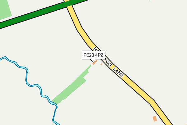 PE23 4PZ map - OS OpenMap – Local (Ordnance Survey) PE23 4PZ map - OS OpenMap – Local (Ordnance Survey)