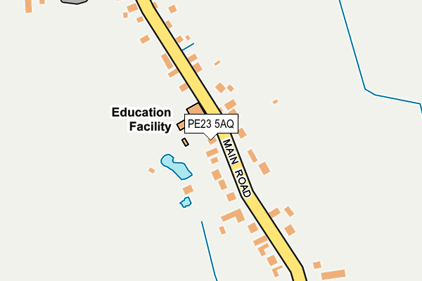 PE23 5AQ map - OS OpenMap – Local (Ordnance Survey)